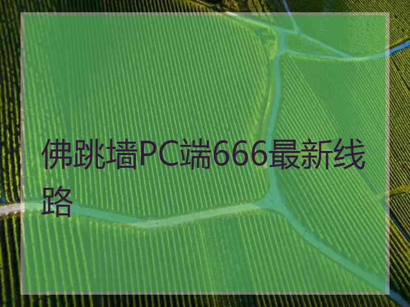 佛跳墙PC端666最新线路